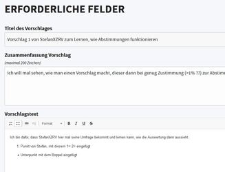 Schaltflächen im Editor
